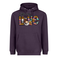 Plum coffee İs mt love Heavyweight Hoodie - CowhideDigitalArt