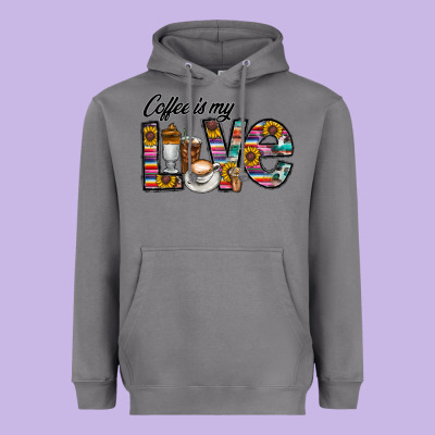 Coffee İs Mt Love Heavyweight Hoodie Designed By Cowhidedigitalart