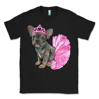 Black Balerina French Bulldog With Tutu Classic Tee - RanaPortraitStore