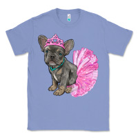 Colony Blue Balerina French Bulldog With Tutu Classic Tee - RanaPortraitStore