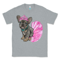 Heather Grey Balerina French Bulldog With Tutu Classic Tee - RanaPortraitStore