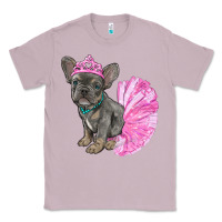 Lilac Balerina French Bulldog With Tutu Classic Tee - RanaPortraitStore