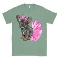 Sage Balerina French Bulldog With Tutu Classic Tee - RanaPortraitStore