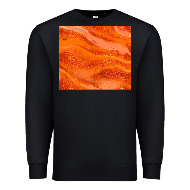 Orange Glitter Premium Sweatshirt by JahusDesignShop | Teevron
