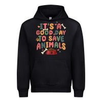 Black it's a good day to save animals Urban Hoodie - MaliasSmallBusiness