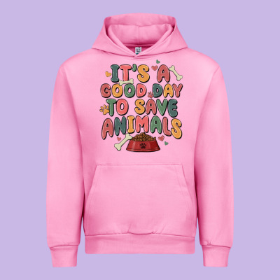 It's A Good Day To Save Animals Urban Hoodie Designed By Maliassmallbusiness