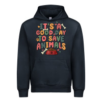 Navy it's a good day to save animals Urban Hoodie - MaliasSmallBusiness