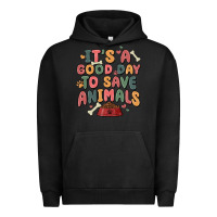 Pigment Black it's a good day to save animals Urban Hoodie - MaliasSmallBusiness