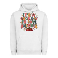 Pigment Lunar Rock it's a good day to save animals Urban Hoodie - MaliasSmallBusiness