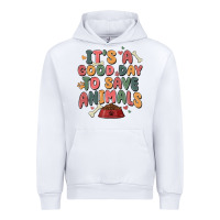 White it's a good day to save animals Urban Hoodie - MaliasSmallBusiness