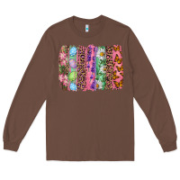 Chestnut Western Easter Brushstrokes Long Sleeve Tee - RanaPortraitStore