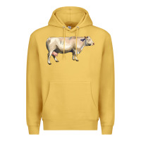 Antique Gold charolais cattle Premium Hoodie - LillyAllenDesigns