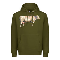 Army Green charolais cattle Premium Hoodie - LillyAllenDesigns