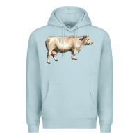 Blue Mist charolais cattle Premium Hoodie - LillyAllenDesigns