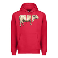 Cardinal charolais cattle Premium Hoodie - LillyAllenDesigns