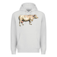 Dove Grey charolais cattle Premium Hoodie - LillyAllenDesigns