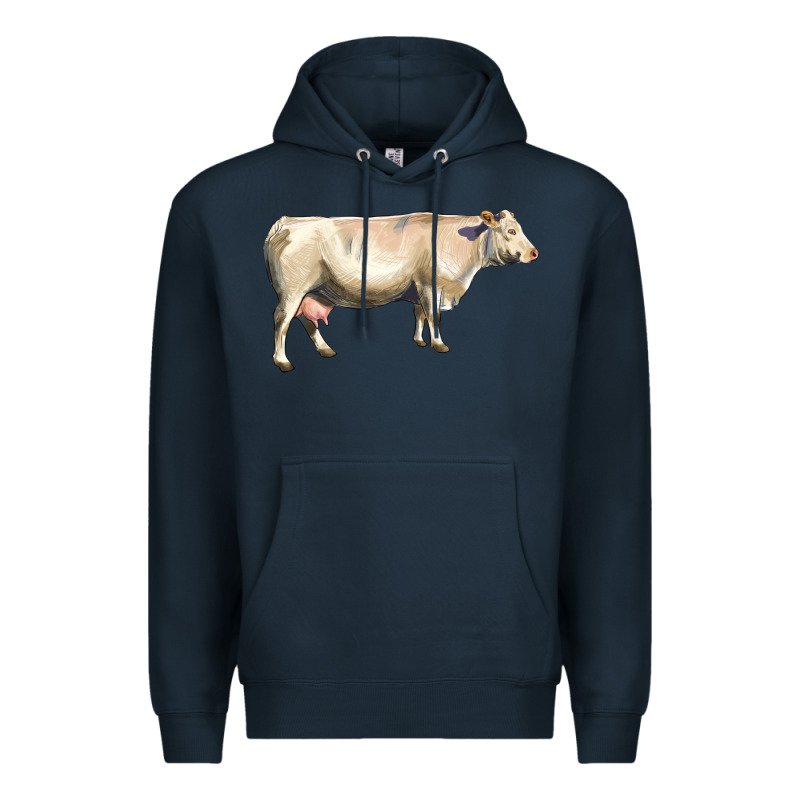 Charolais Cattle Premium Hoodie by LillyAllenDesigns | Teevron