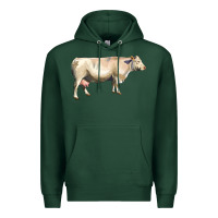 Sports Green charolais cattle Premium Hoodie - LillyAllenDesigns