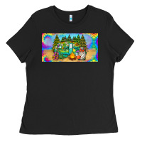 Black hippie soul license plate Ladies Tee - BarkalooDesign