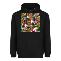 Black christmas leopard cow Heavyweight Hoodie - FaDigitalArtStudio