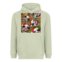 Matcha christmas leopard cow Heavyweight Hoodie - FaDigitalArtStudio