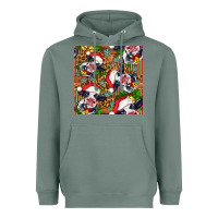 Sage christmas leopard cow Heavyweight Hoodie - FaDigitalArtStudio