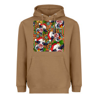 Toasted Coconut christmas leopard cow Heavyweight Hoodie - FaDigitalArtStudio