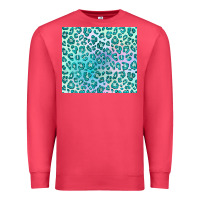 Cardinal turquoise leopard glitter Premium Sweatshirt - JahusDesignShop