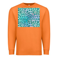 Carrot turquoise leopard glitter Premium Sweatshirt - JahusDesignShop