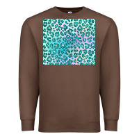 Chestnut turquoise leopard glitter Premium Sweatshirt - JahusDesignShop