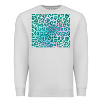 Dove Grey turquoise leopard glitter Premium Sweatshirt - JahusDesignShop