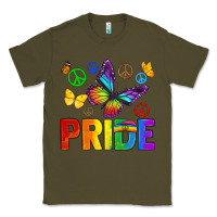 Army Green hippie pride Classic Tee - texasbilliewilder