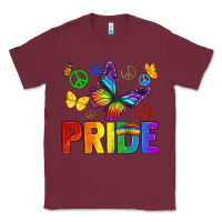 Burgundy hippie pride Classic Tee - texasbilliewilder