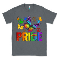 Charcoal Heather hippie pride Classic Tee - texasbilliewilder