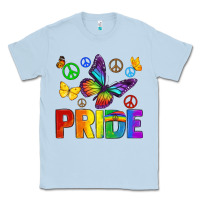 Dusty Blue hippie pride Classic Tee - texasbilliewilder