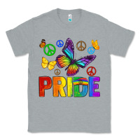 Heather Grey hippie pride Classic Tee - texasbilliewilder