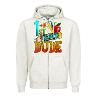 1st Grade Dude Zipper Hoodie | Teevron