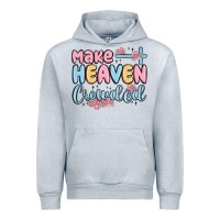 Heather Grey make heaven crowded Urban Hoodie - MaliasSmallBusiness