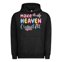 Pigment Black make heaven crowded Urban Hoodie - MaliasSmallBusiness