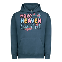 Pigment Midnight Navy make heaven crowded Urban Hoodie - MaliasSmallBusiness