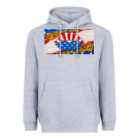 Heather Grey usa life license plate Heavyweight Hoodie - HRA Design Shop