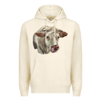 Tofu Charolais Cattle Face Premium Hoodie - LillyAllenDesigns