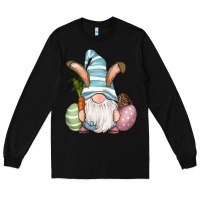 Black Easter Bunny Gnomes with Egg and Carrot Long Sleeve Tee - RanaPortraitStore