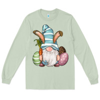 Matcha Easter Bunny Gnomes with Egg and Carrot Long Sleeve Tee - RanaPortraitStore