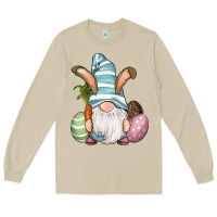 Mushroom Easter Bunny Gnomes with Egg and Carrot Long Sleeve Tee - RanaPortraitStore