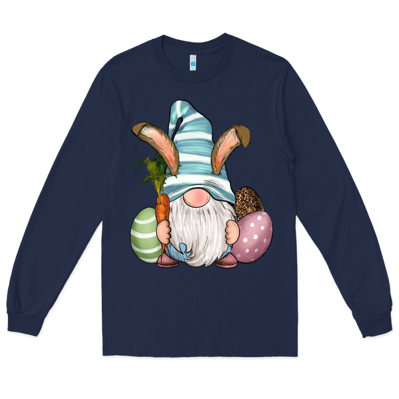 Easter Bunny Gnomes With Egg And Carrot Long Sleeve Tee by RanaPortraitStore | Teevron