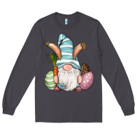 Smoke Easter Bunny Gnomes with Egg and Carrot Long Sleeve Tee - RanaPortraitStore