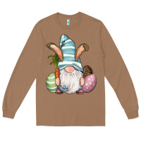 Toasted Coconut Easter Bunny Gnomes with Egg and Carrot Long Sleeve Tee - RanaPortraitStore