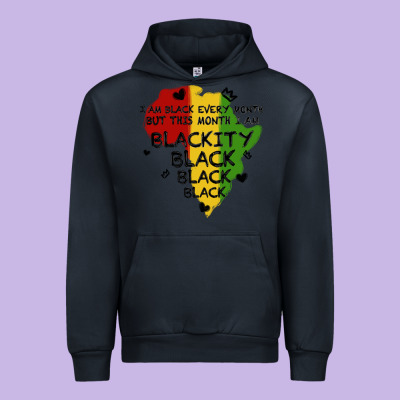 Black Black Blackity Urban Hoodie Designed By Maliassmallbusiness