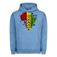 Pigment Pebble Blue black black blackity Urban Hoodie - MaliasSmallBusiness
